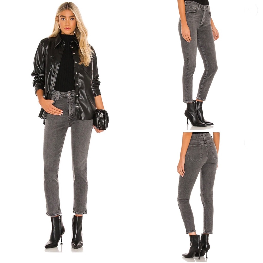 Agolde | Nico High Rise Jeans in Ceremony Gray 27